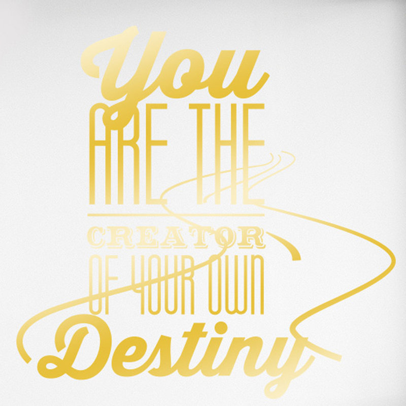 Wall Decal, Shiny Gold