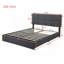 Grand lit plateforme tapissier avec système de rangement hydraulique, aucun sommier nécessaire-996142985