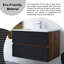 30 po Meuble-lavabo mural 2 tiroirs-1206717001