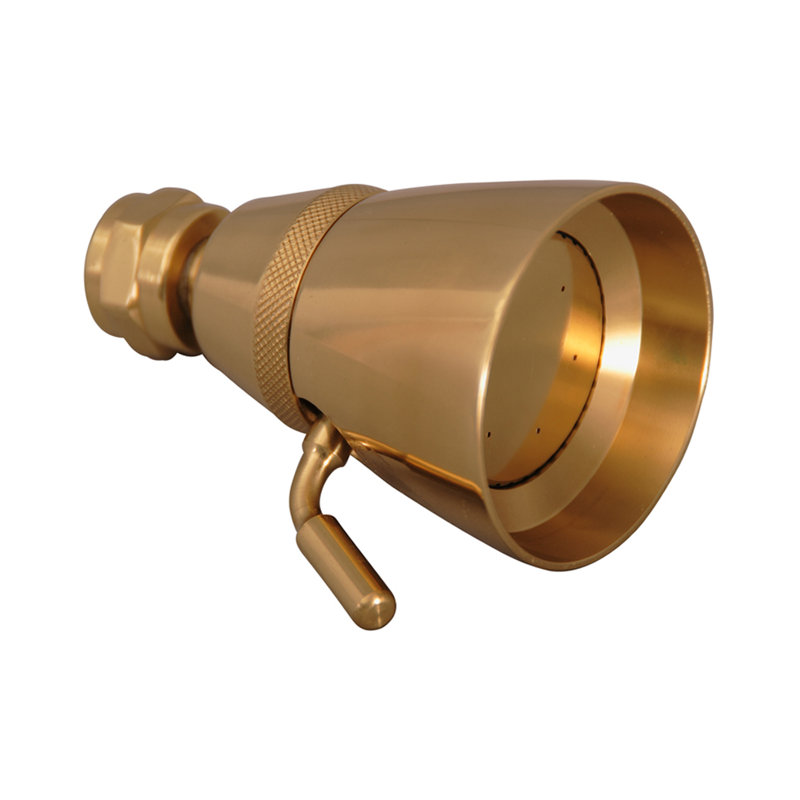 Pomme de douche entièrement réglable, Laiton poli