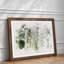 Bird Flying by the Waterfall Watercolour - Framed Print-56739806-56739811