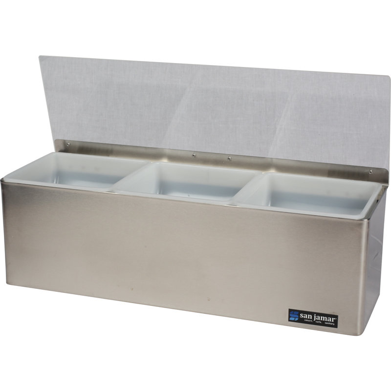 Produits de service alimentaire Carlisle Contenant alimentaire rectangulaire en acier inoxydable avec couvercle