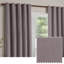 Heavy Chenille Room Darkening Curtain Panel Pair-124250779
