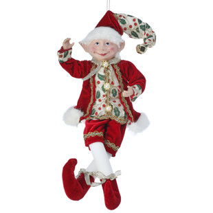Nordic Tomte Girl Caroling Figure 6 Christmas Gnome Wood Elf