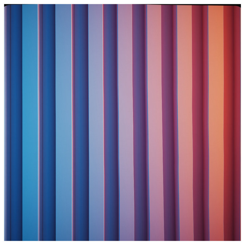 Tapis de bain à rayures verticales bleu rose, 34in W x 21in L