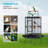 68 In. Wrought Iron Bird Cage With Playtop