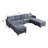 Balus Modular Sofa Bed Set, Button Tufted Reversible Modular Couch With 4 Storage Ottomans, 8 Seater Oversized U Shape Sleeper Sectional Couch Modular Sofa Couch For Living Room-752554316