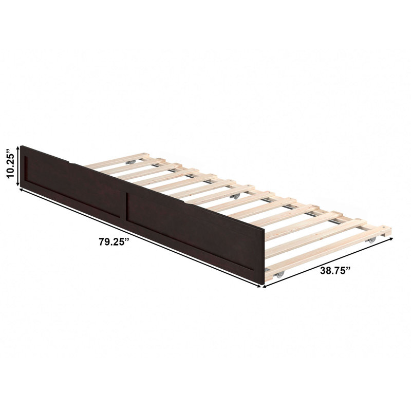 Lit gigogne, Lit jumeau extra long, Espresso