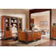 Gilemette 3 Piece Solid Wood Rectangular Executive Desk Office Set with Chair