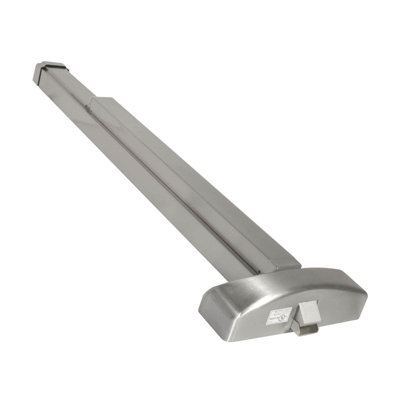 Dispositif de sortie coupe-feu à bouton-poussoir TAYMOR 3488F4BD080E4622A8697A756EB7CDD1 en acier inoxydable satiné
