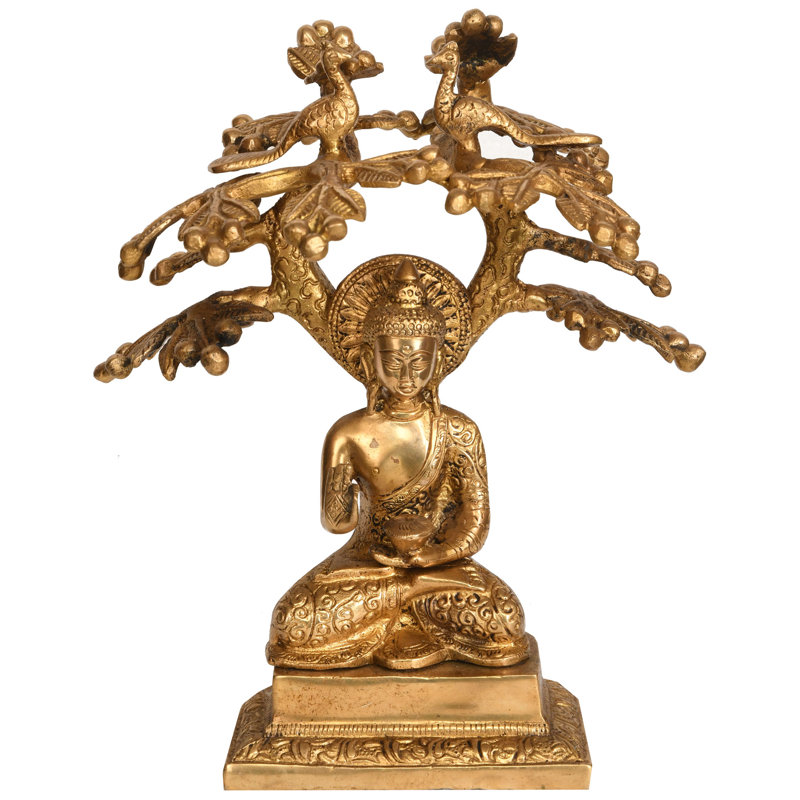 Bouddha tibétain divinité bouddha sous l'arbre Bodhi