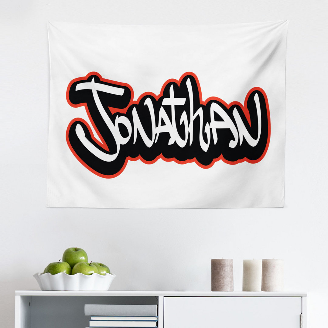 Wandbehang Teenage Boys Name Graffito Urban Arts Illustration Jugendlich Modern