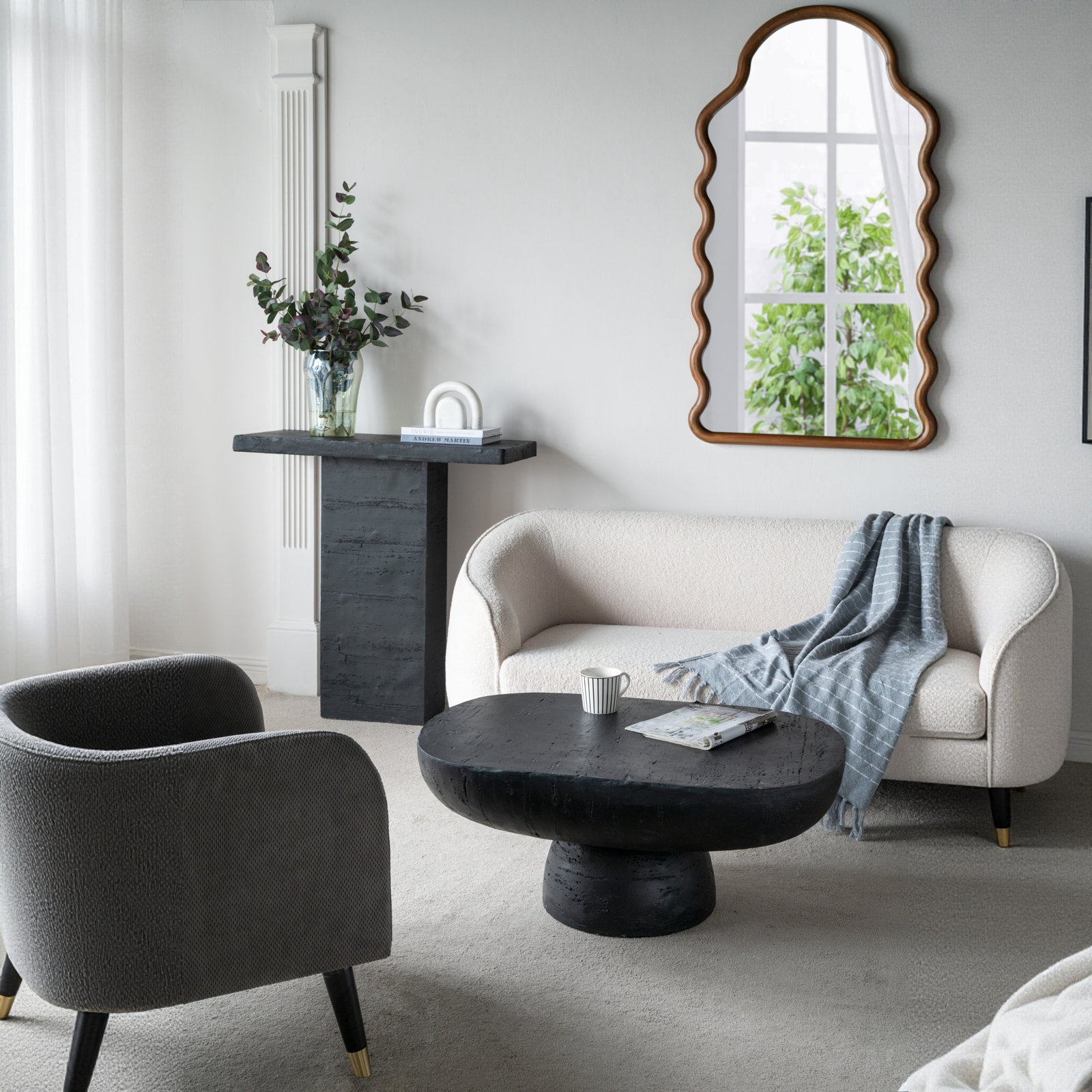 Berlare Single Coffee Table, Black