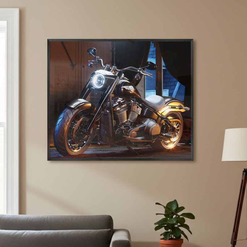 Single Picture Frame LED Illuminated Wall Art Wall Art on Glass / Aluminium, 50 cm H x 60 cm W