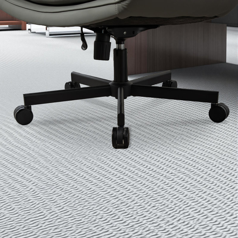 Modern High Back Swivel Office Chair With Adjustable Arms, Gray