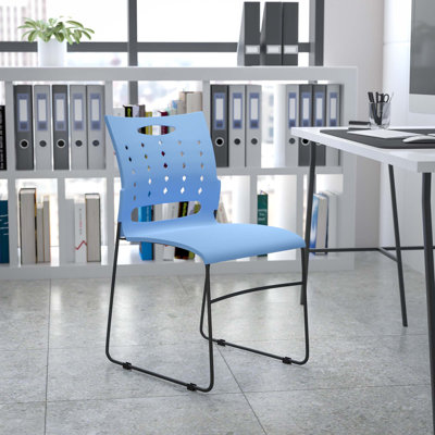 Heidi 881 lb. Capacity Sled Base Stack Chair with Air-Vent Back