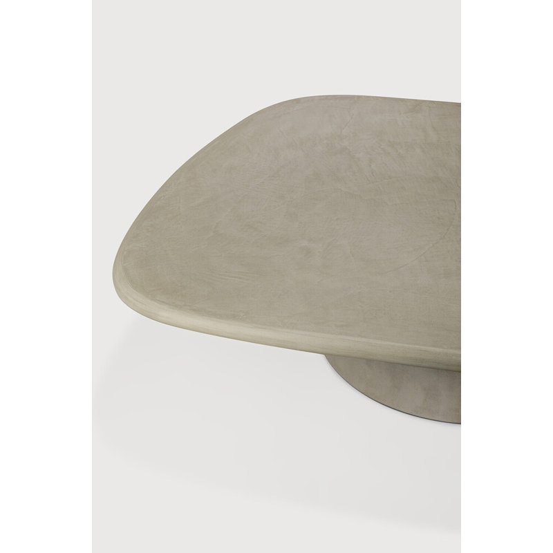 Elements outdoor coffee table - varnished concrete - Light Grey - pebble