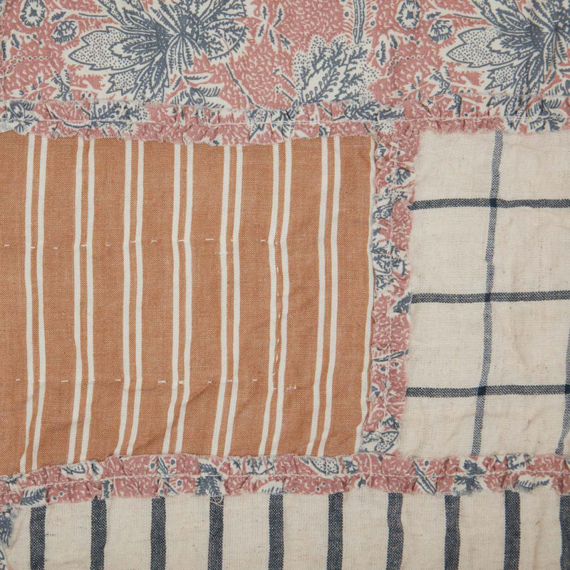 Cotton Blend Patchwork Sham Set, King