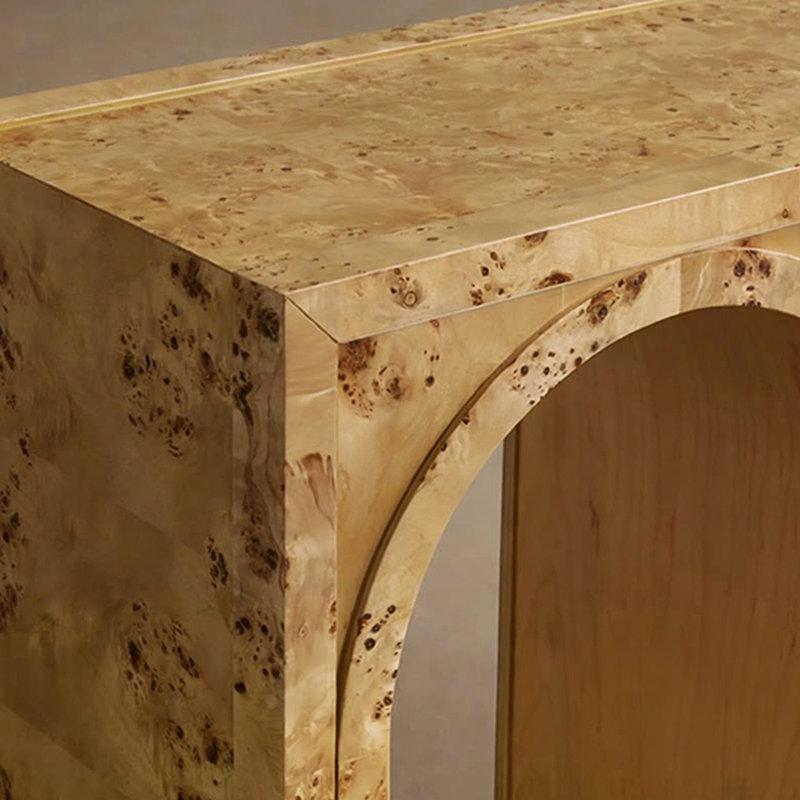 Console américaine, H 31,5 po x l 63 po x P 15,7 po, Bois naturel