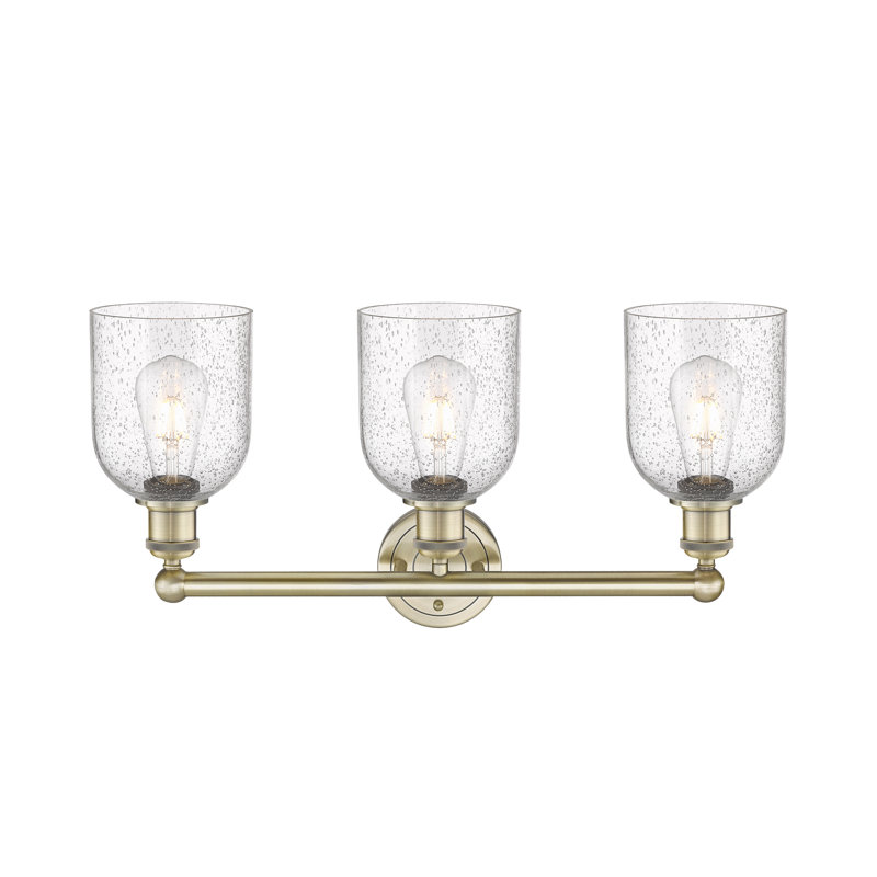 Allysson 3 - Light Dimmable Vanity Light, Antique Brass, Seedy