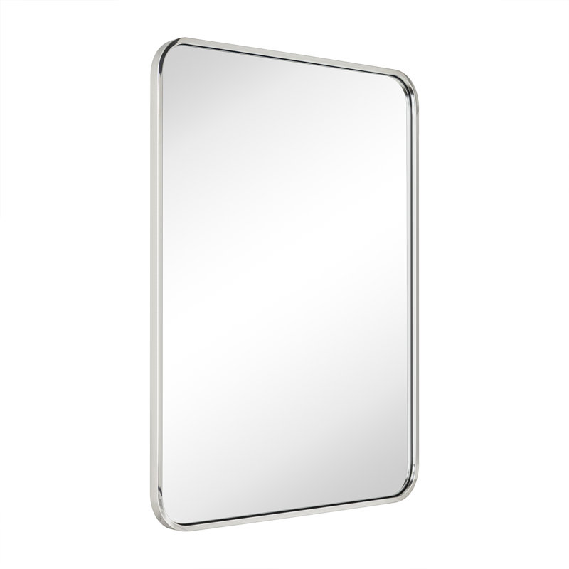 Miroir de salle de bain Aria, Chrome chrome, 36 po x 24 po