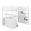 Lit mezzanine double avec bureau et tablettes-1101488713