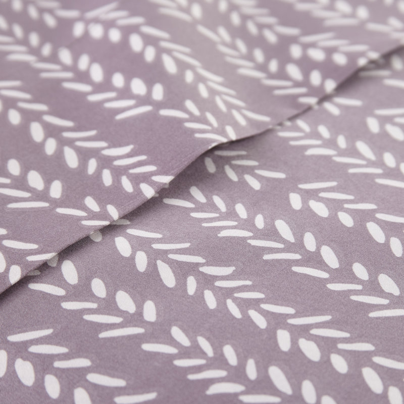 Ensemble de draps en microfibre Southshore, Drap pour très grand lit + drap-housse + 2 taies , Mauve