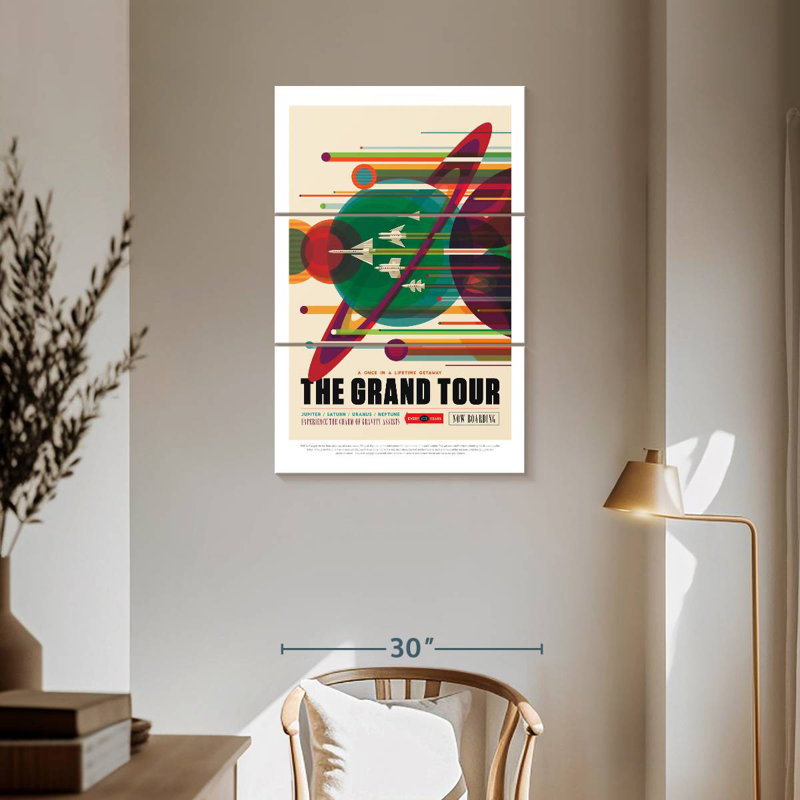 Oberle Grand Tour rétro, H 57 po x l 36 po
