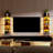 Deangelos 5 Tier Wall Shelf with Light-863616658