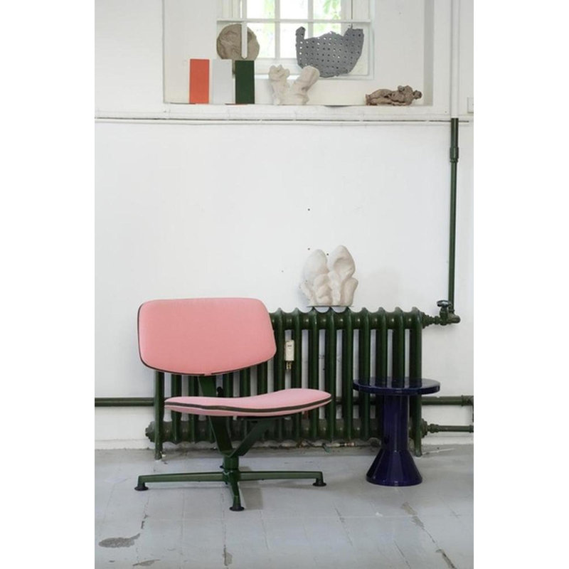 Arba Side Chair, Pink, Dark Green