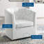 Fauteuil pivotant en velours Performance Prospect-1574749161