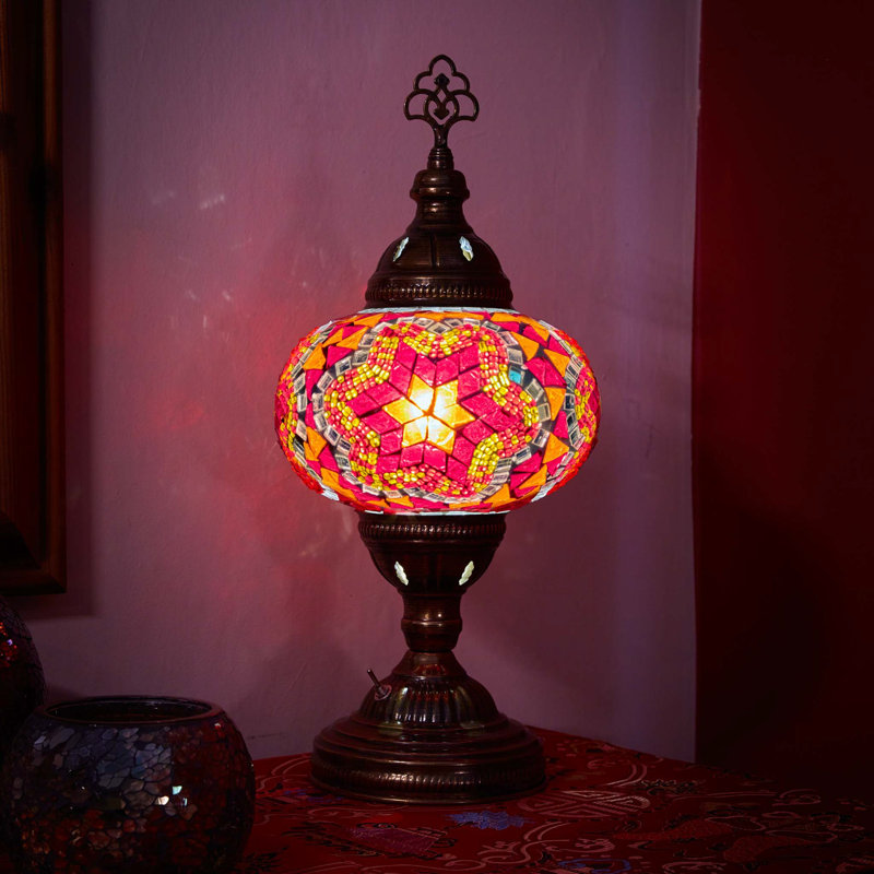 Karlie Metal Table Lamp, Orange