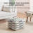 Maryann Gray Maze Upholstered Pouf Ottoman-117301733