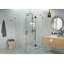 Cabine de douche à charnière en verre à 90 degrés sans cadre de 49 po x 47 po x 78 po Halo-91035832