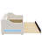 Upholstered Twin XL Size Daybed With LED Belt And Trundle-1364807794