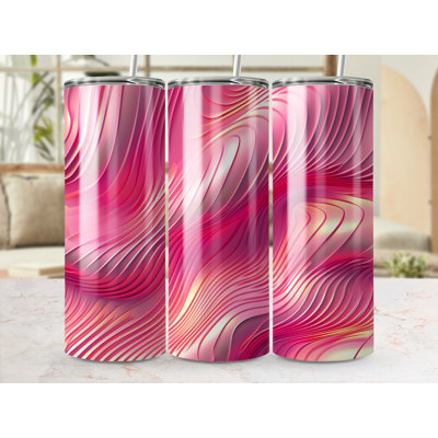 Choose Handmade Tumblers 591ml Vacuum Insulated Stainless Steel (18/8) Travel Tumbler with Straw