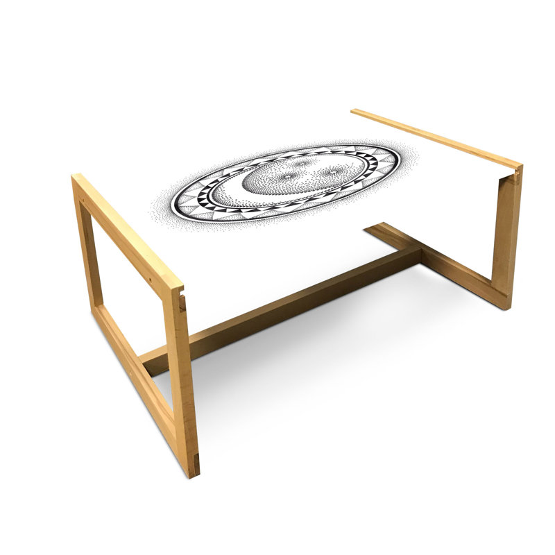 Iqra Sled Coffee Table, 90cm H x 62cm W x 40cm D