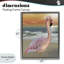 Cadre flottant Coastal Beach Flamingo, design par Matthew Piotrowicz-298013599-298013586