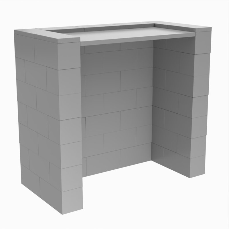 Bureau EverBlock, Gris clair