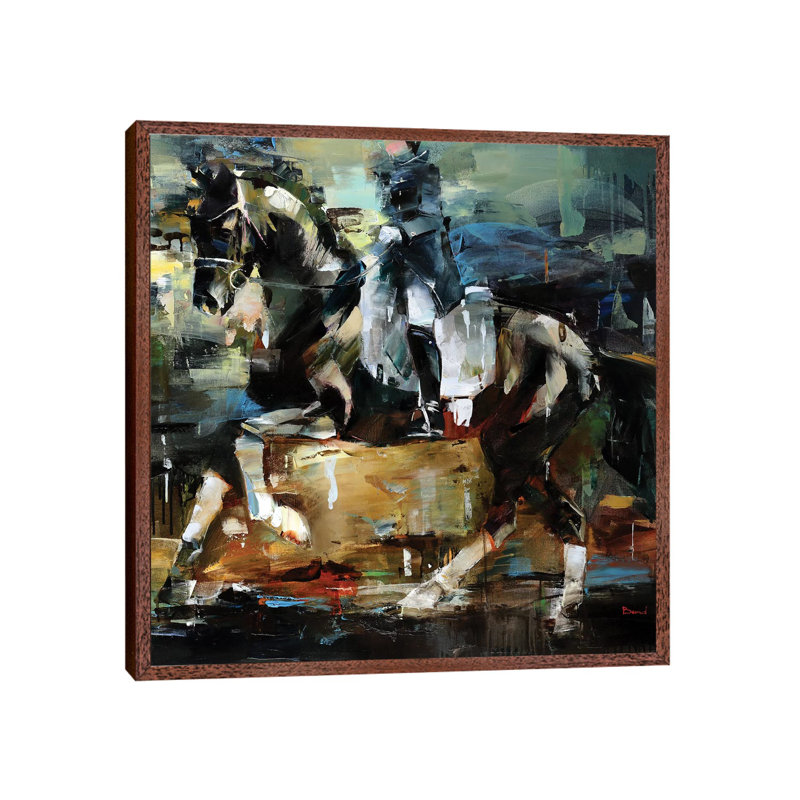 Royal Spirit by Ohab TBJ - Painting on Canvas, Classic Brown Wood Framed, 66.04 cm H x 66.04 cm W