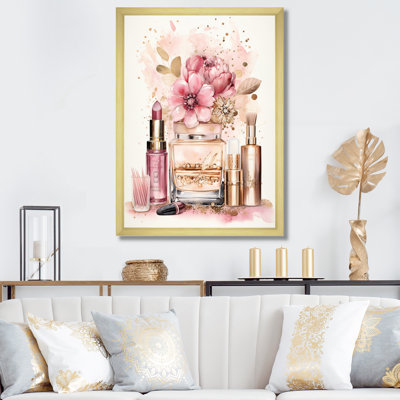 " Pink And Gold Cosmetics Boho Chic Beauty "