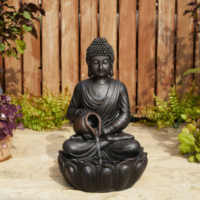 Peirce Outdoor Sculptural Fountain with Lights