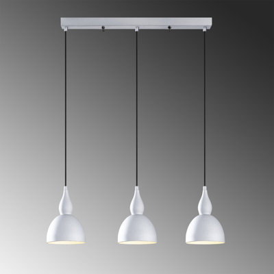 3 - Light Black/White Kitchen Island Pendant
