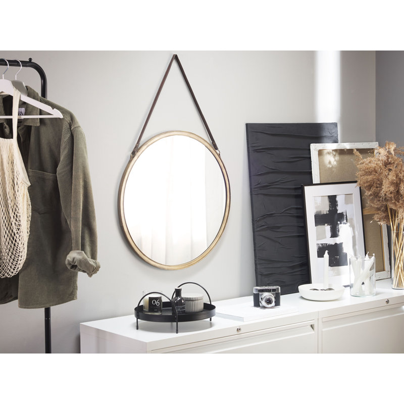 Kimes Metal Flat Wall Mirror