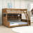 Bunk Bed with Shelving, Color-Changing Lights and Pegboard-149698613-149698612