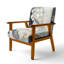 Chaise rembourrée Orchid - Fauteuil orchidée sur fond blanc-1031195567