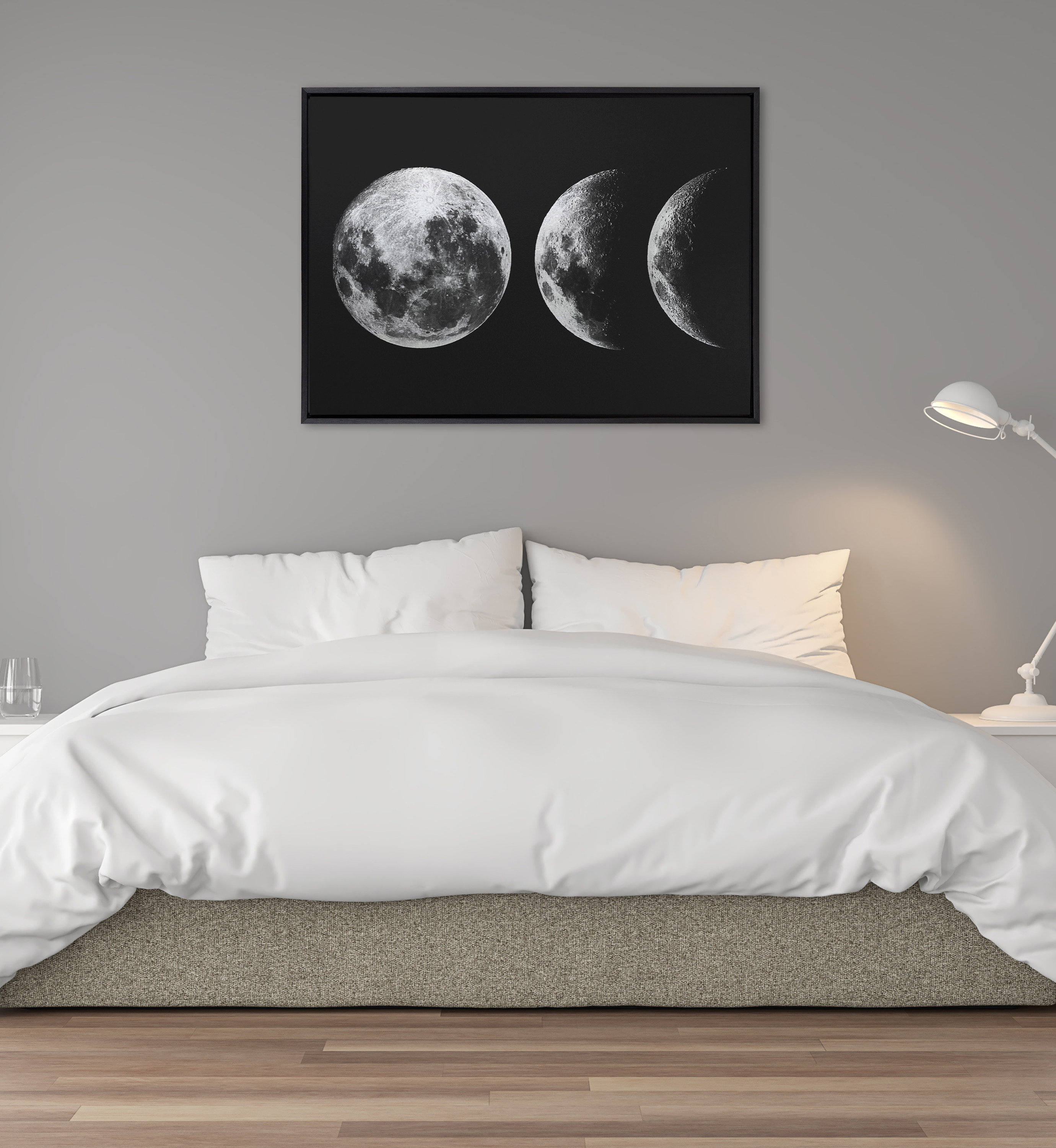 George Oliver Moon Phases Framed Canvas Wall Art | Wayfair