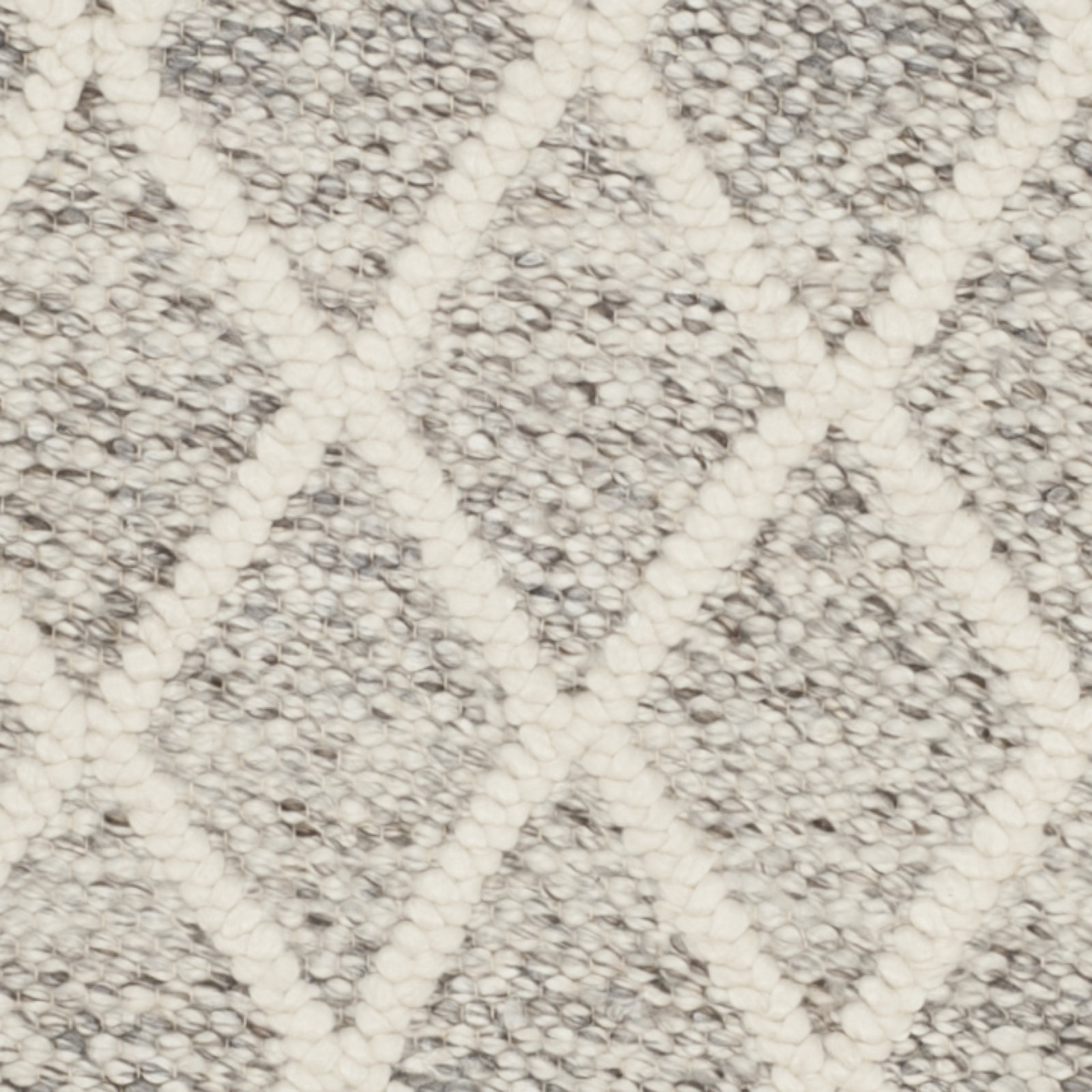 Russo Ivory Stone Hand-Woven Geometric Rug, Rectangle 6' x 9'
