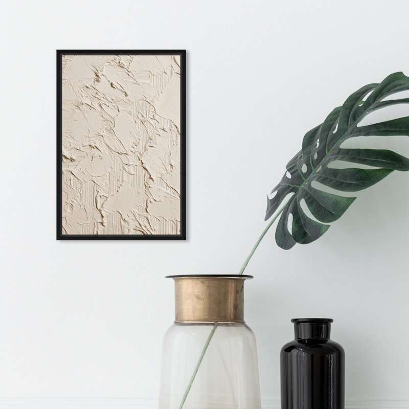 Muted Dabs by Oliver Gal - Floater Frame Print on Canvas, 16" H x 11" W, Black