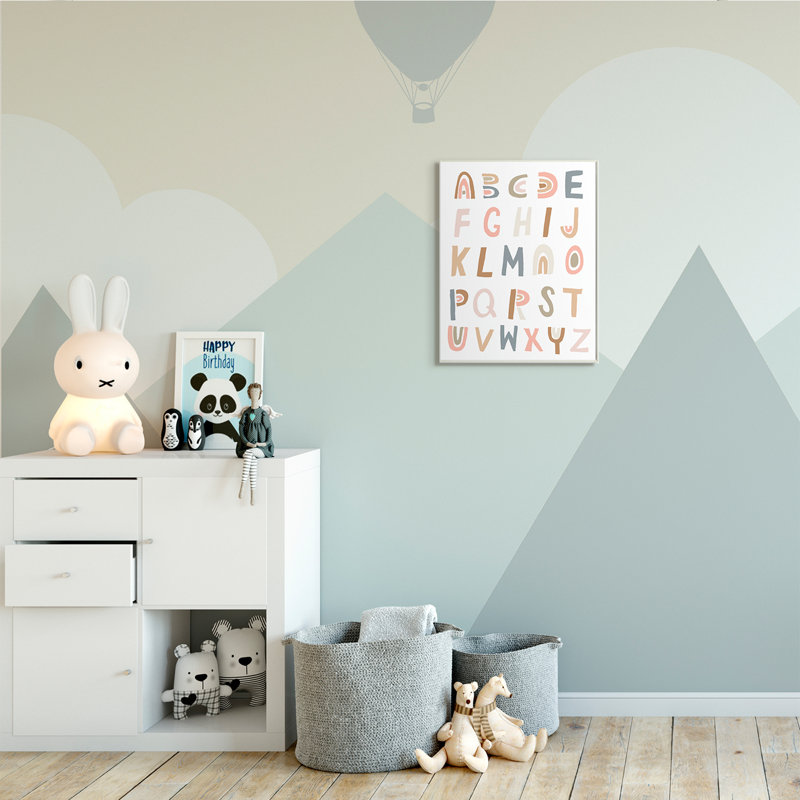 Alphabet arc-en-ciel Lanham, Plaque murale, H 19 po x l 13 po x P 0,5 po